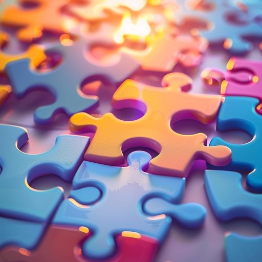 Ein Bild aus Puzzleteilen